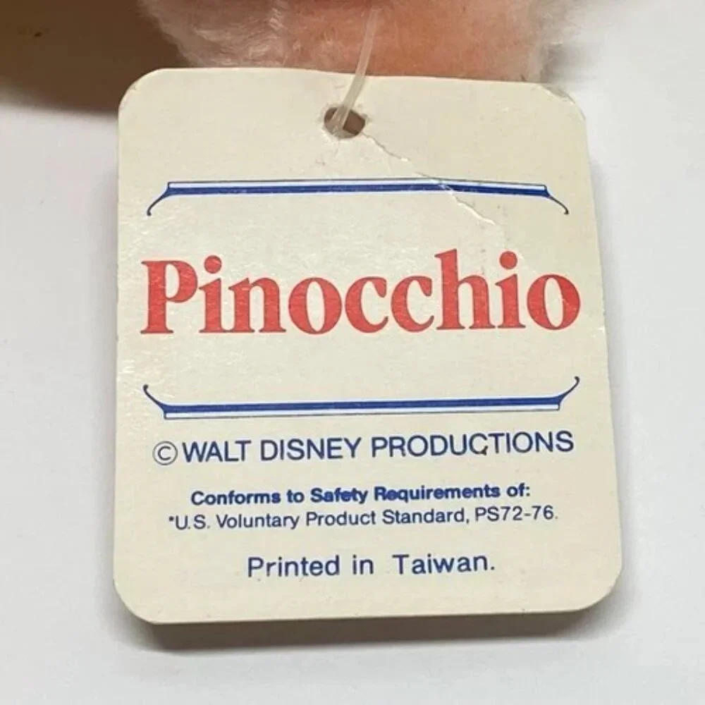 Vintage Walt Disney Pinocchio Plush 8